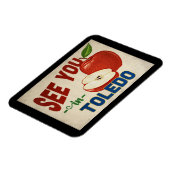 Magnet Flexible Toledo Ohio Apple - Vintage voyage (Côté Gauche)