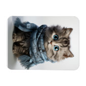 Magnet Flexible Tommy, le Tabby Cat le plus souple (Horizontal)