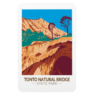 Magnet Flexible Tonto Natural Bridge State Park Arizona Vintage