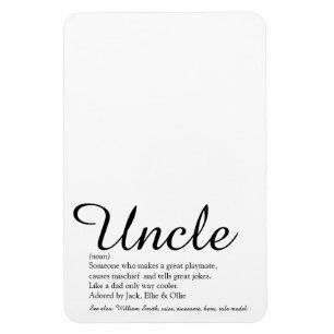 Magnet Flexible Tonton le plus cool de tous les temps, Script de d
