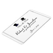 Magnet Flexible Top Chapeaux Bow Cravates Blue Gay Wedding Enregis (Côté Gauche)