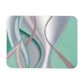 Magnet Flexible Tornade Abstraite à la menthe de chocolat (Horizontal)