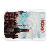 Magnet Flexible Toronto Canada Skyline Silhouette (Horizontal)