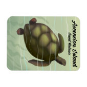 Magnet Flexible Tortue de mer de l'île de l'Ascension (Horizontal)