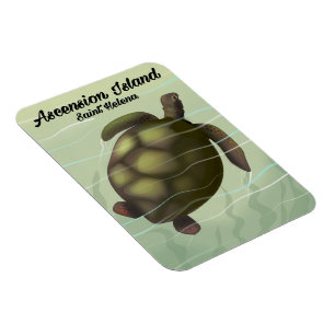 Magnet Flexible Tortue marine de l'île de l'Ascension