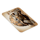 Magnet Flexible Tortue noire africaine (Côté Droit)