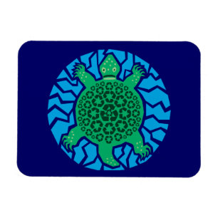 Magnet Flexible Tortues marines, recyclage