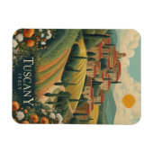 Magnet Flexible Toscane au coucher du soleil - Italie Voyage (Horizontal)