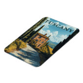 Magnet Flexible Toscane, Campagne Italienne Idyllique (Côté Gauche)