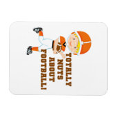 Magnet Flexible Totalement Nuts au sujet du football (Horizontal)