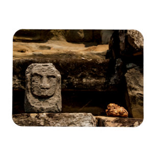 Magnet Flexible Totem de pierre souriante Cambodge Aimant - Rectan