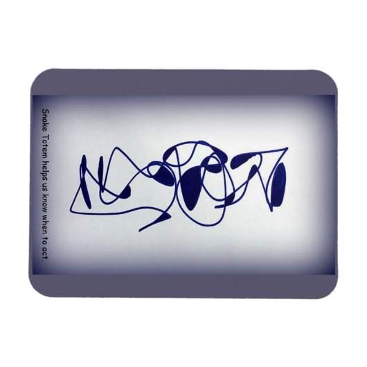 Magnet Flexible Totem de serpent (Horizontal)