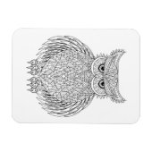Magnet Flexible Totem d'oiseaux de hibou inspiré (Horizontal)