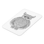 Magnet Flexible Totem d'oiseaux de hibou inspiré (Côté Gauche)