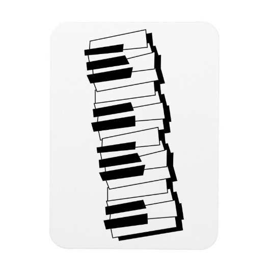 Magnet Flexible Touches de piano (Vertical)