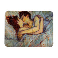 Toulouse-Lautrec Au Lit L'Aimant Baiser