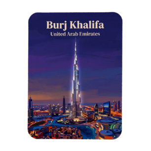 Magnet Flexible Tour Burj Khalifa Émirats arabes unis