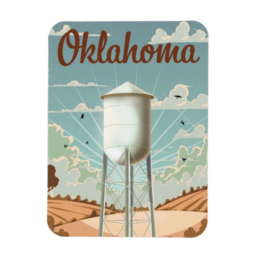 Magnet Flexible Tour de l'eau d'Oklahoma (Vertical)