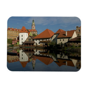 Magnet Flexible Tour du château, rivière Vltava, Cesky Krumlov,