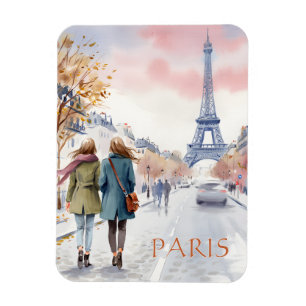 Magnet Flexible Tour Eiffel de Paris Art mural aquarelle