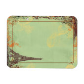 Magnet Flexible Tour Eiffel en vert (Horizontal)