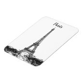 Magnet Flexible Tour Eiffel noir et blanc (Côté Gauche)