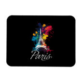 Magnet Flexible Tour Eiffel Paris Filles Voyage Vacances France So (Horizontal)