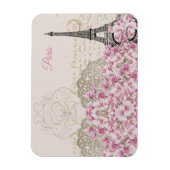 Magnet Flexible Tour Eiffel, Paris Magnolia Rose (Vertical)