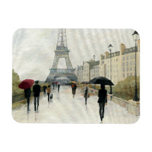 Magnet Flexible Tour Eiffel Paris sous la pluie