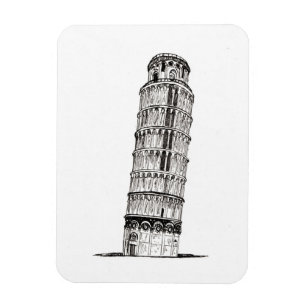 Magnet Flexible Tour penchée de Pise Italie célèbre monument histo