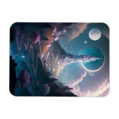 Magnet Flexible Tour Whimsical Paysage Imaginaire Art (Horizontal)