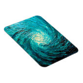 Magnet Flexible Tourbillon océan turquoise abstrait (Côté Droit)