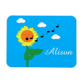 Magnet Flexible Tournesol chantant : (Horizontal)