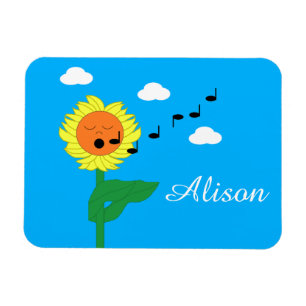 Magnet Flexible Tournesol chantant :
