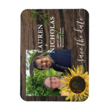 Tournesol rustique Photo Enregistrer la date