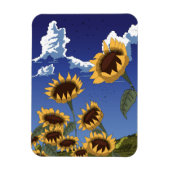 Magnet Flexible Tournesols en été (Vertical)