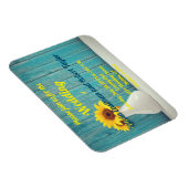 Magnet Flexible Tournesols jaunes personnalisés (Côté Droit)