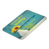 Magnet Flexible Tournesols jaunes personnalisés (Côté Gauche)