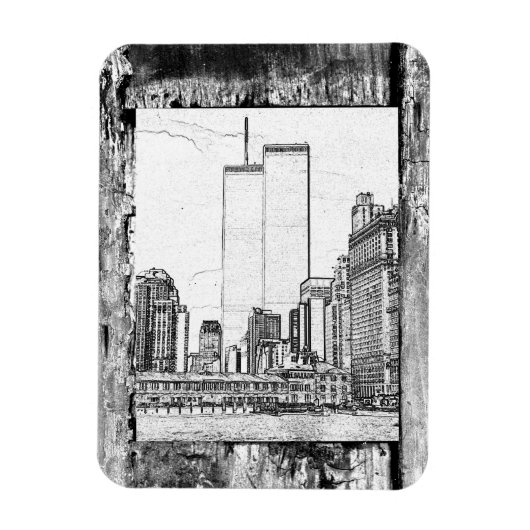 Magnet Flexible Tours jumelles (Vertical)