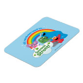 Magnet Flexible Tous les Rainbows mènent à Sesame Street (Côté Gauche)