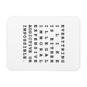 Magnet Flexible Tout ce que j'aime (Horizontal)