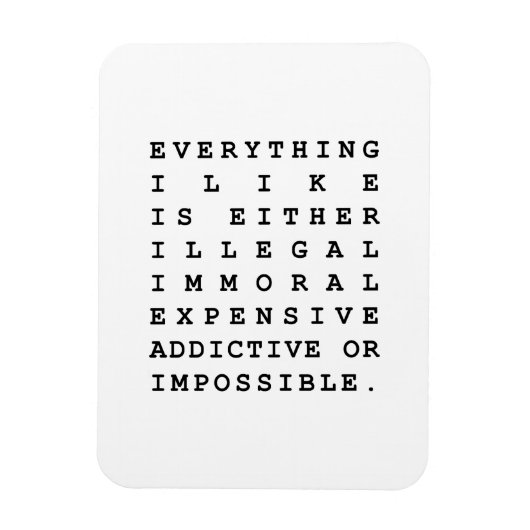 Magnet Flexible Tout ce que j'aime (Vertical)