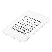 Magnet Flexible Tout ce que j'aime (Côté Gauche)