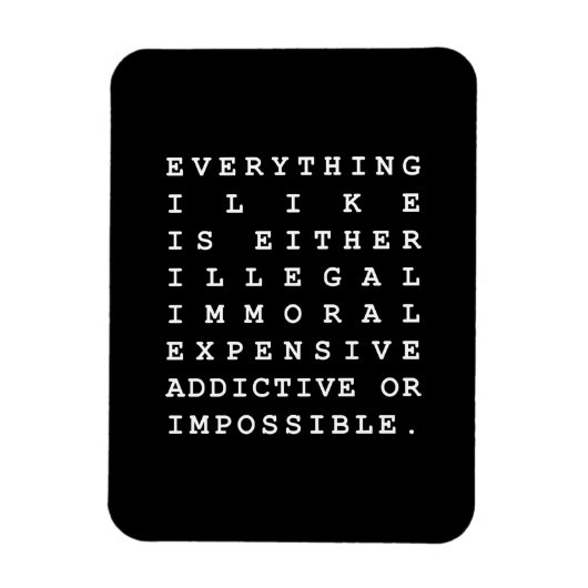 Magnet Flexible Tout ce que j'aime (Vertical)