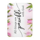 Magnet Flexible Tout est possible avec Dieu (Vertical)