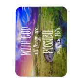 Magnet Flexible Tout est possible Bible Verse Écriture (Vertical)