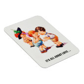 Magnet Flexible Tout est question d'Amour. Art vintage (Côté Droit)