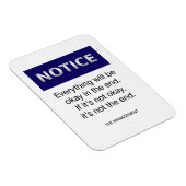 Magnet Flexible Tout ira bien, avis drôle (Côté Droit)