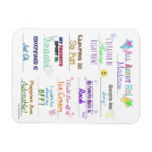 Magnet Flexible Tout sur moi Customisez-le (Horizontal)