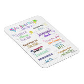 Magnet Flexible Tout sur moi Personnalisable Personnalité Amusant (Côté Droit)